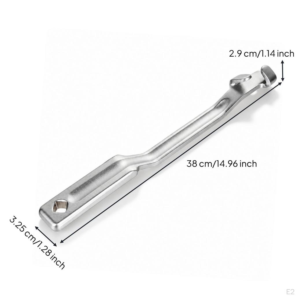 Wrench Bar Alloy Tool Steel with Square Drive Opening Extra Leverage for Mechanics, Home