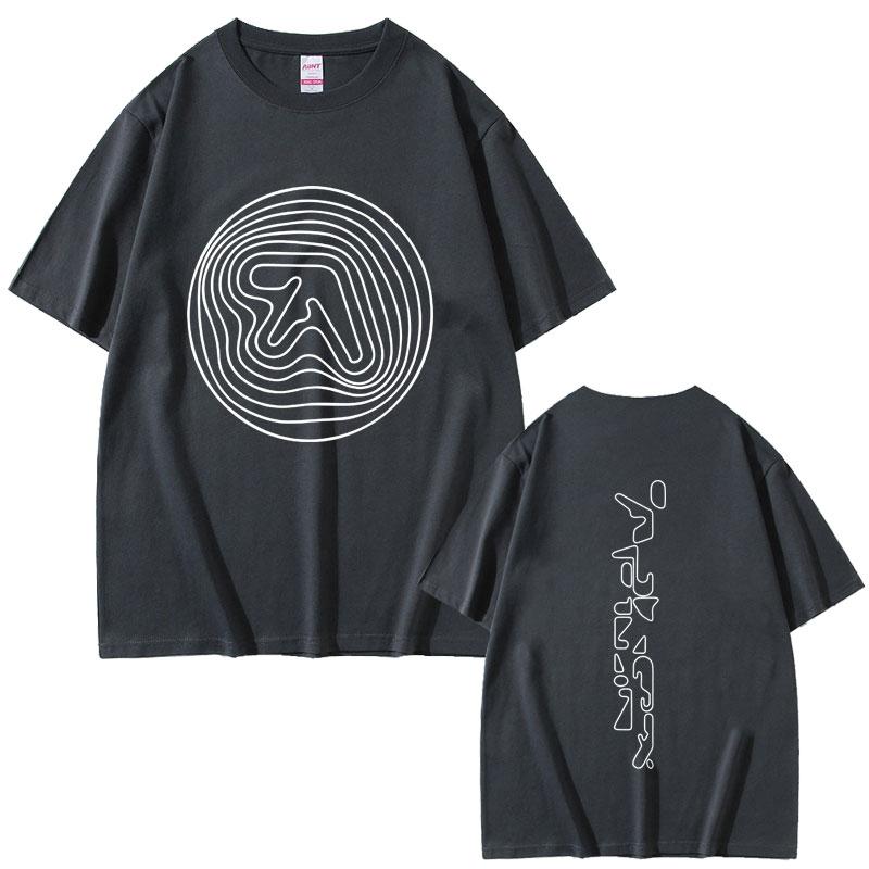 Aphex Twin Graphic T Shirt Men Women Clothing Punk Gothic Vintage Short Sleeve Tshirt Mens Casual Cotton Crewneck Tshirts