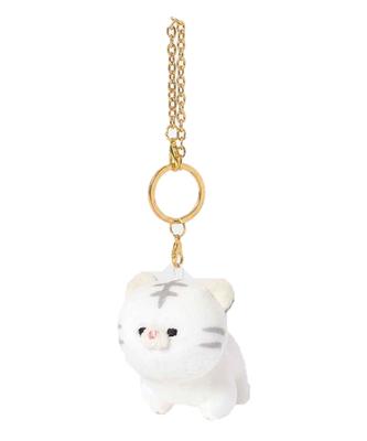Accent Fluffy Friends Key Charm, Keychain, Bag Charm (White Tiger)