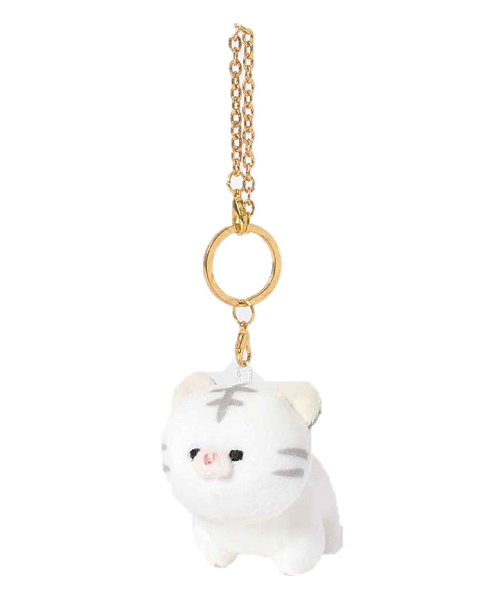 

Accent Fluffy Friends Key Charm, Keychain, Bag Charm (White Tiger)