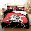 Set Biancheria da Letto Samurai Giapponese Morbido Copripiumino Set per Camera da Letto Uomo Adolescente Singolo Matrimoniale King Size Copripiumino Federa Regalo Ragazzo