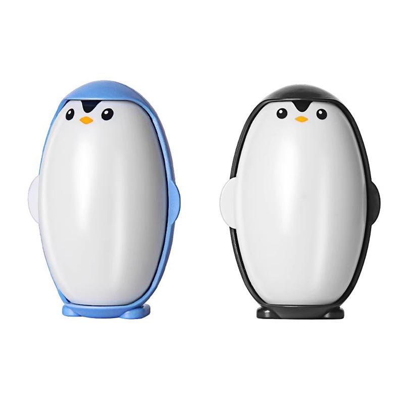Cartoon Penguin Lint Remover Cute Hair Sticky Roller Washable Roller Dust Removal Eliminator Sticky Hair Brush Home Cleaning
