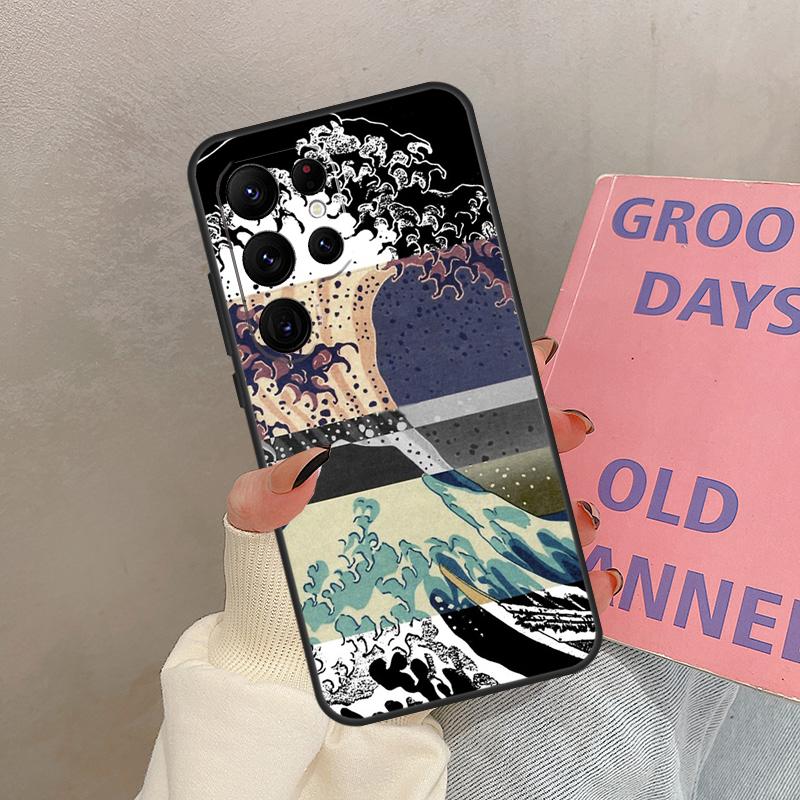 Great Kanagawa Wave Case For Samsung Galaxy S21 S22 S23 S24 S25 Ultra S9 S10 S25 Plus S20 FE S25 FE Cover Coque