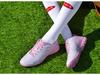 Kids' Pink Football Cleats - Unisex Spike Shoes for Girls & Boys, Korean Style Training