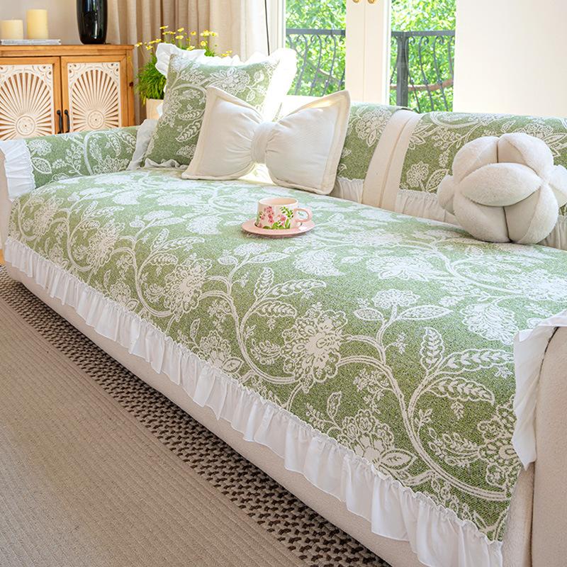 

Французская диванная подушка нескользящая четырехсезонная 2025 новая легкая роскошь высокая мода шенилл универсальный чехол для дивана 70*70cm