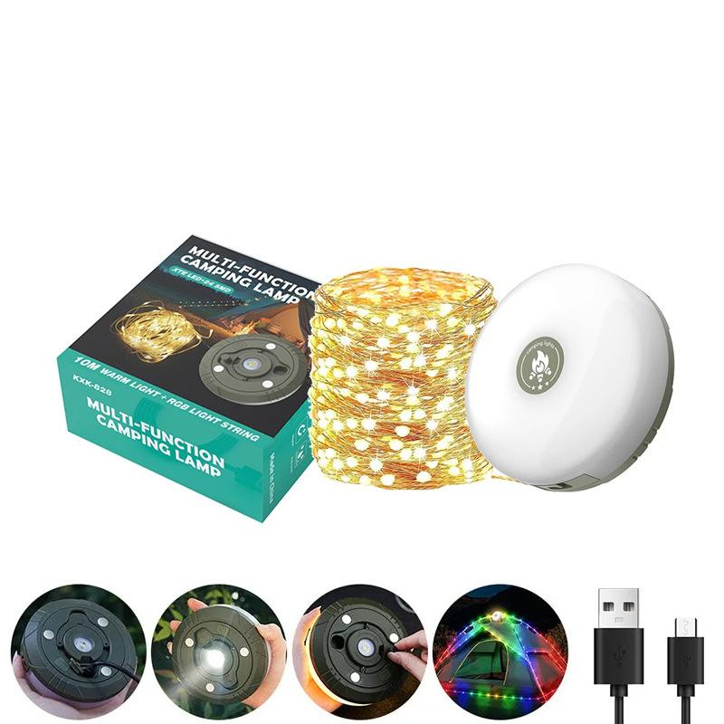 1pc Storage Camping Light, Measuring Tape String Light, Extra Long Battery Life, Tent Light, Camping Light, Ambient Light Strip, Christmas Light