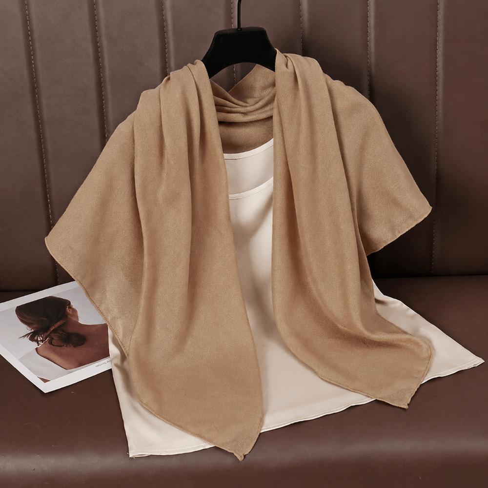 Soft Cotton Linen Headscarf 90x90cm Female's Hijabs Fashion Square Scarves Bag Accessories