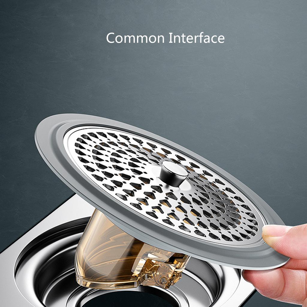 Set of 2 Silicone Drain Covers Corrosion Resistant Silicone Drain Protectors for Odor Frees Household Pipe Systems