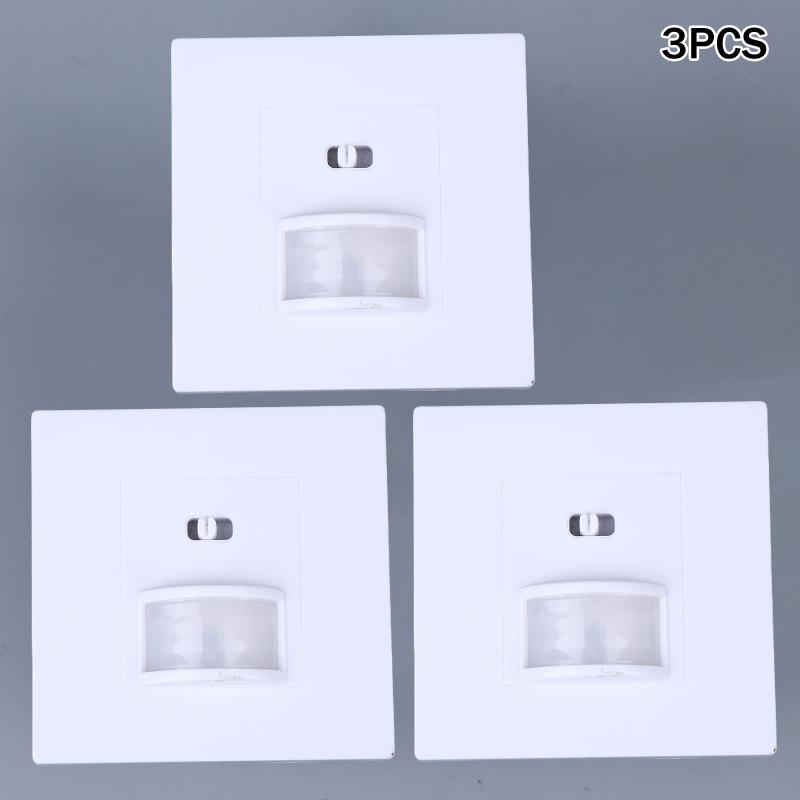 Human Infared Auto Sensing Switch, 2-Wire LED PIR Motion Sensor, Time Delay Adjustment, AC 110-240V DC 9-24V