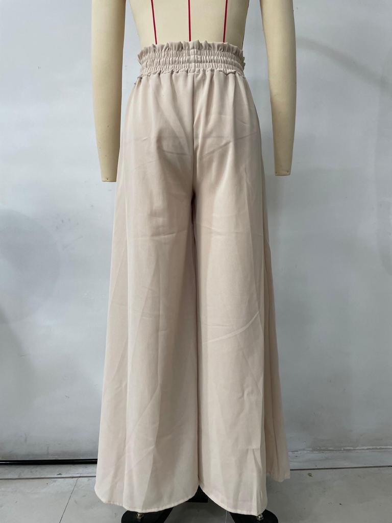 2025 European & American Spring/Summer Women's Loose Wide-Leg Casual Fashion Long Pants