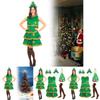 Christmas Tree Cosplay Dress For Women With Polyester Nylon Blend For Holiday Party Costumes