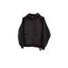 "Men's Winter Trendy Hooded Cotton Jacket: Loose, Versatile, Casual, Solid Color Splicing, Couples' Design."