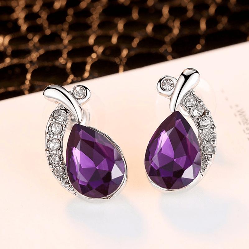 Mermaid Necklace Earrings Set for Women, 2PCS European American Fashion Jewelry for Wedding Banquet Party, Holiday Gift for Her
