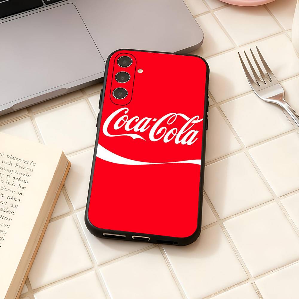 Coca Coke Custom Luxury Black Phone Case For Samsung Galaxy S23 S24 S25 Ultra S22 Plus S21