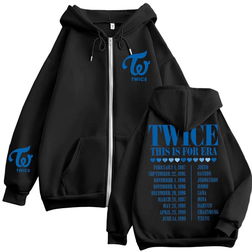 Women's Casual Fashion Printed Long Sleeve Zipper Hooded Sweatshirt