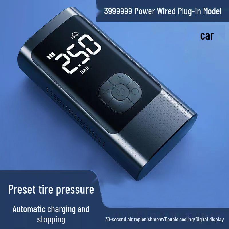 

Wireless Portable High-Power Car Tire Inflator for Sedan Wired Plug-in