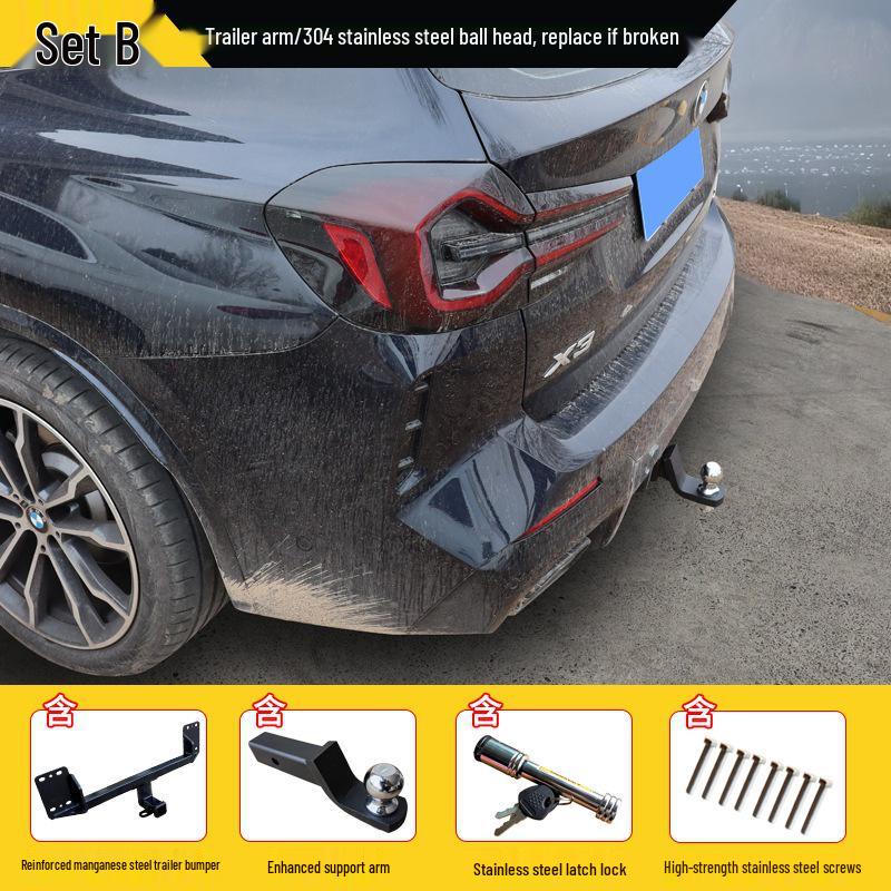 Reinforced Trailer Hitch for BMW X-Series (X5, X6, X1, X3, X4) and Rogue Tow Bar