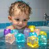6/12 PCS Waterproof Colorful LED Glowing Bath Toys for Babies - Holiday Gift