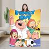 Families Peter Griffin Guys Stewie Soft Blankets Picnic Plush Throw Blanket Comfortable Bedroom Flannel Bedspread Sofa Bed Cover