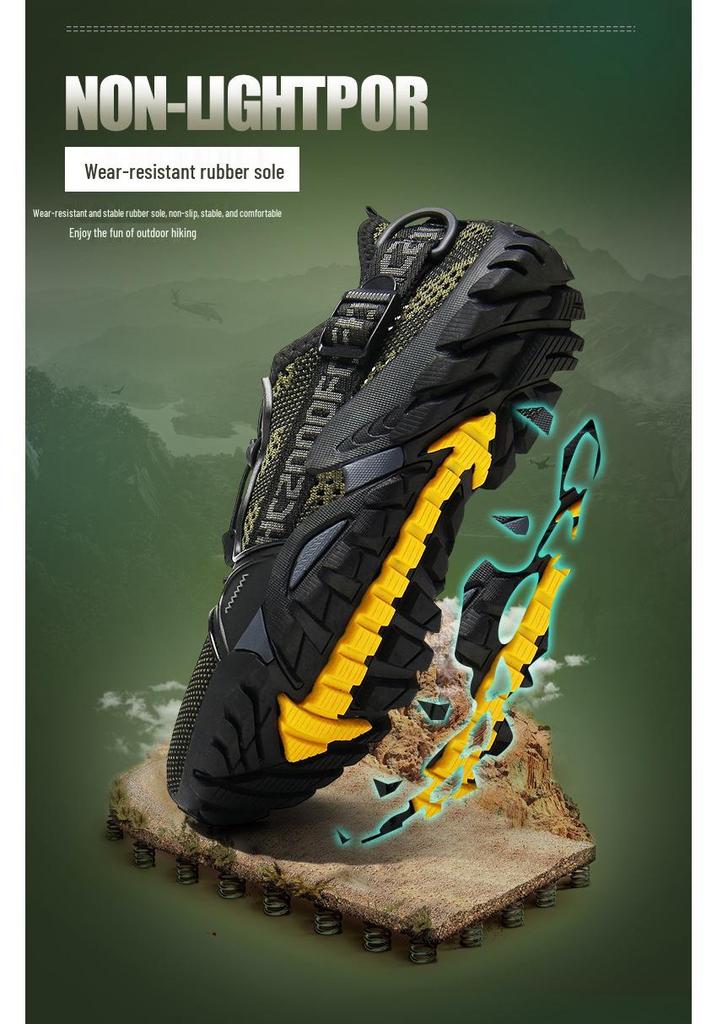 Men's Trekking Flyknit Outdoor & Beach Shoes - Casual, Off-road, and Wading Footwear