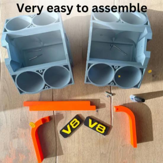 V8 Engine Block Cooler Car-Themed Beverage Cooler with Ice Chamber Novelty Can Cooler for Parties Tailgating Unique Gift for Car Enthusiasts Mechanics