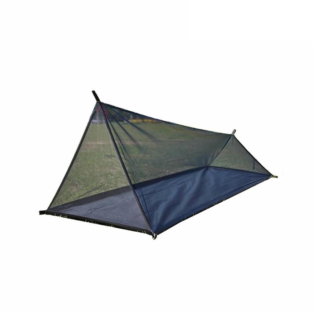 Outdoor Adventure Breathable Tent 40D Yarn Camping Tent Ligthweight Compact Portable Tent Black