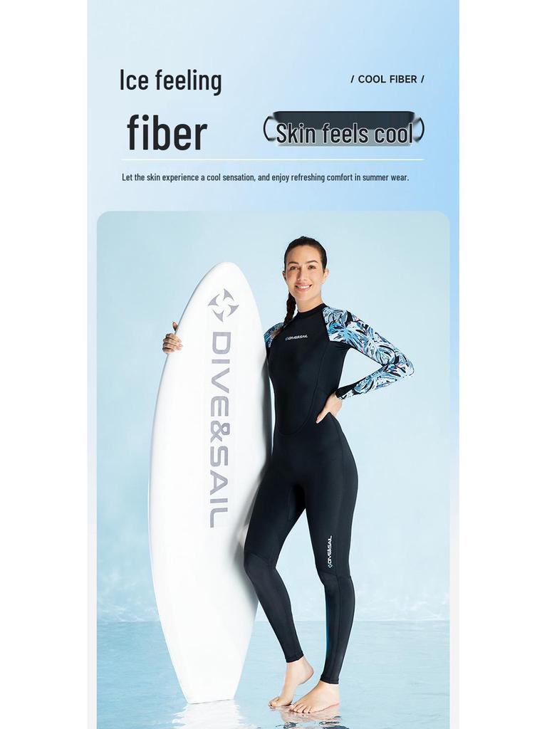 Breathable Long-Sleeve Sun Protection Wetsuit: Quick-Dry Diving, Snorkeling, Surfing, Swimming Suit