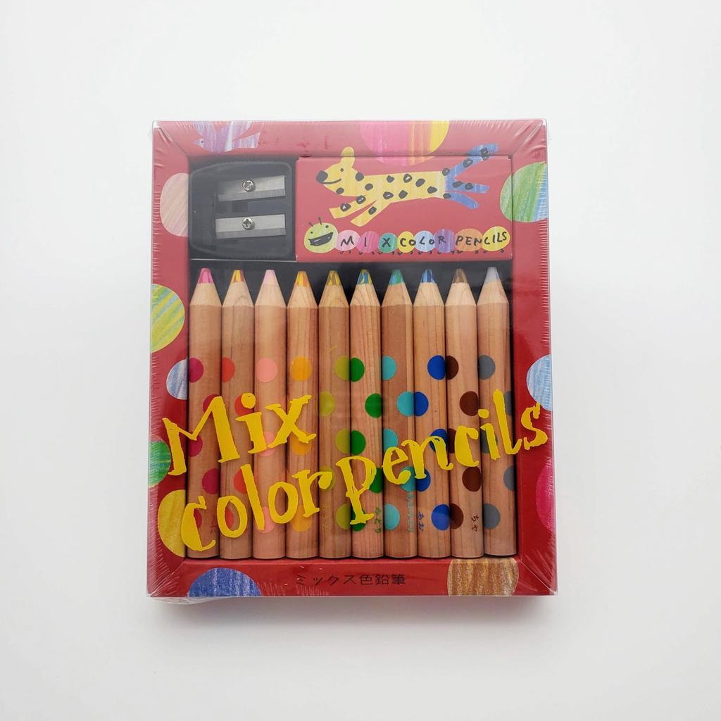 Uneven Coloring Book Set Coloring Mixed Colored Drawing Stationery for Drawing Gift [Mamefuji Original] (Uneven Book, Pencils, Book) Toddlers, Set,
