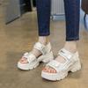 Fairy wind platform Velcro sports dad sandals female summer new Internet celebrities step on shit feeling with skirt beach shoes