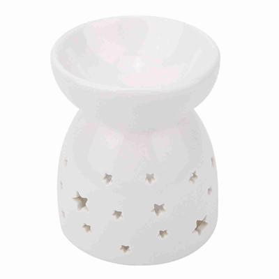 Lampada Profumata Notturna Ceramica Fornello per Olio Essenziale Candela Incenso Aromaterapia