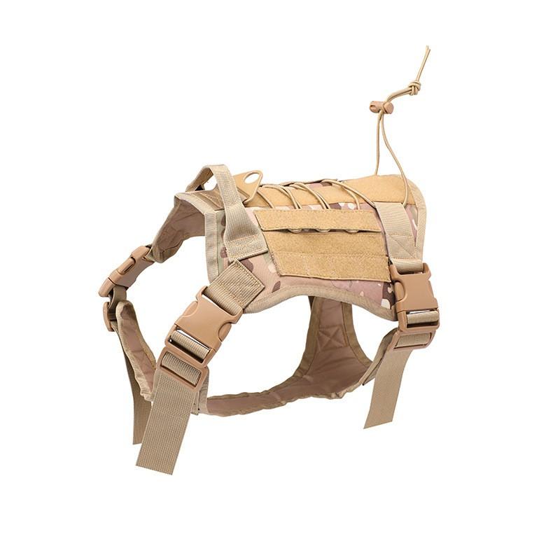 Adjustable Dog Harness Vest With Handle Walking Training Outdoor Use Nylon Tactical Style Medium To Large Dogs