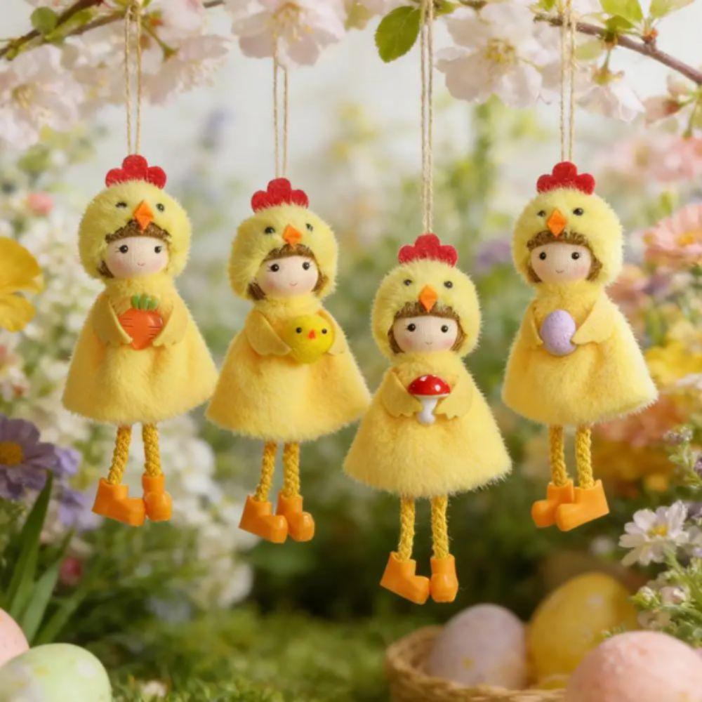 Dekoration Requisiten Gelbes Huhn Ostern Niedliches Design Hängende Dekoration Hängende Ornamente Figur Baum Anhänger Frühling Ostern
