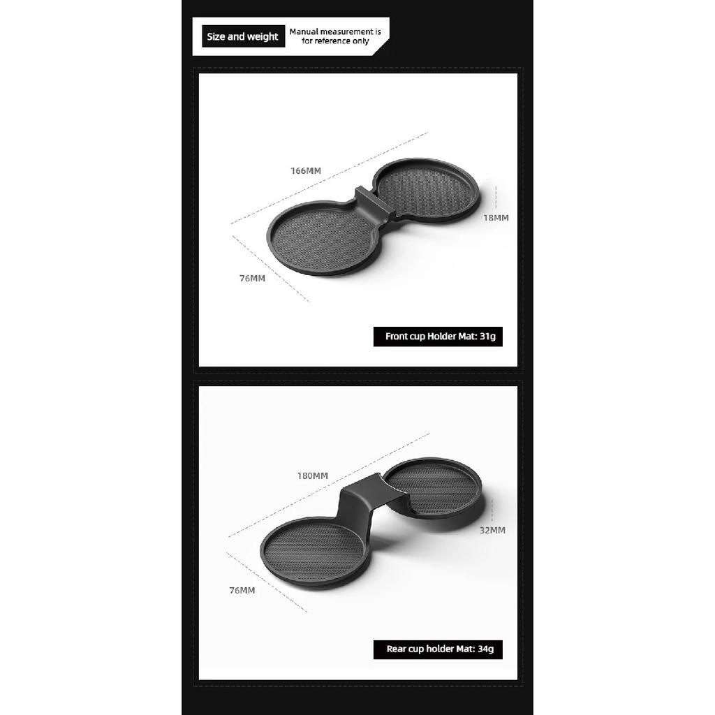 Car Cup Holder Mat for Tesla New Model Y Juniper Launch 2026 Bottle Cup Insert Protector Cushion Interior Accessories 2025 Parts