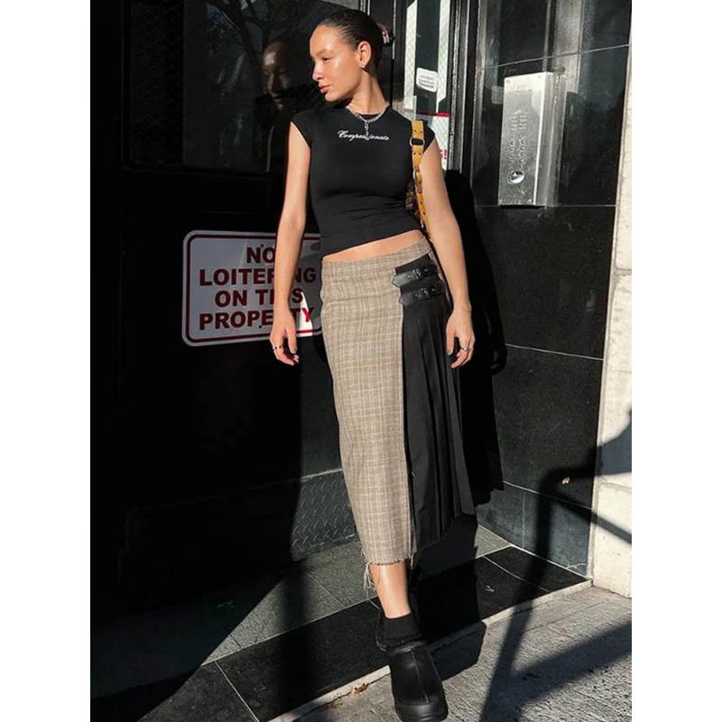 Y2k Streetwear Crop Tops Letter Print Black Tees Short Sleeve Graphics T Shirt Womens 2023