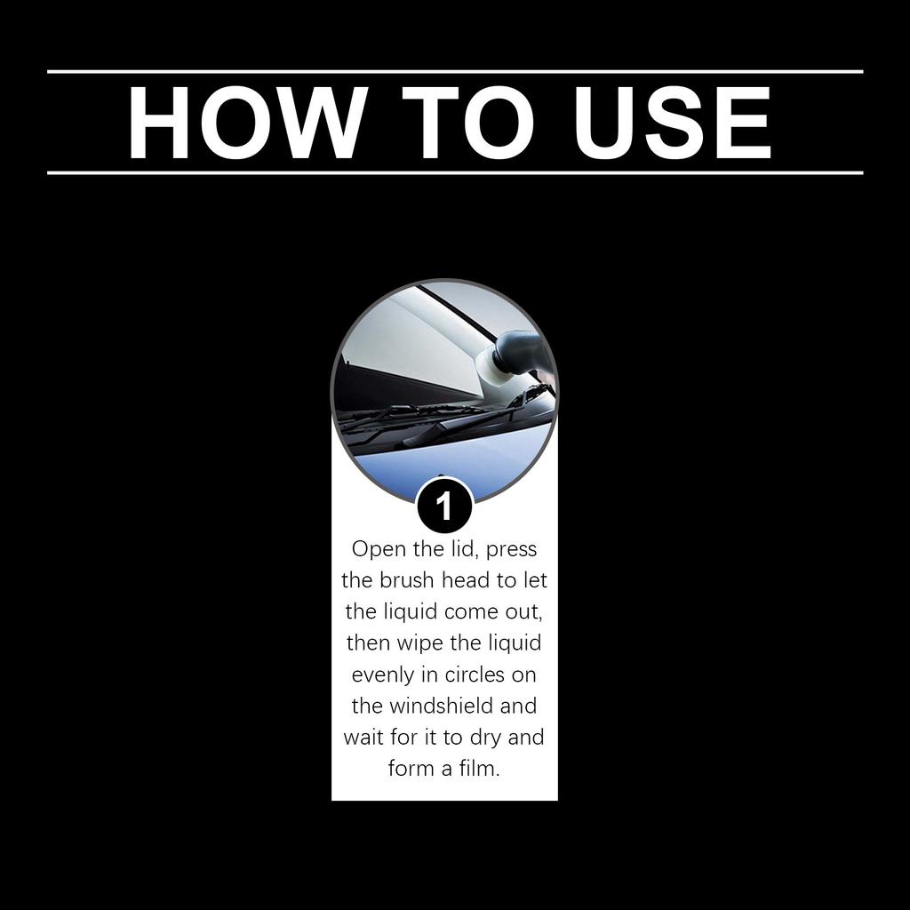 Windshield Coating Agent Car Windshield Window Stain Removal Rainproof Cleaning Car Coating 70ml