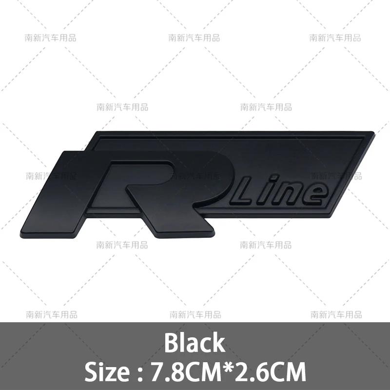 RUNTB1 VW 2026 Hot 3D Metal R Line Logo Rline Car Emblem Badge Sticker Trunk Decals For Volkswagen Polo Passat Sagitar Magotan Jetta Be