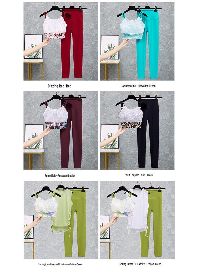 Women's High-Intensity Shockproof Sports Bra & Yoga Vest Set