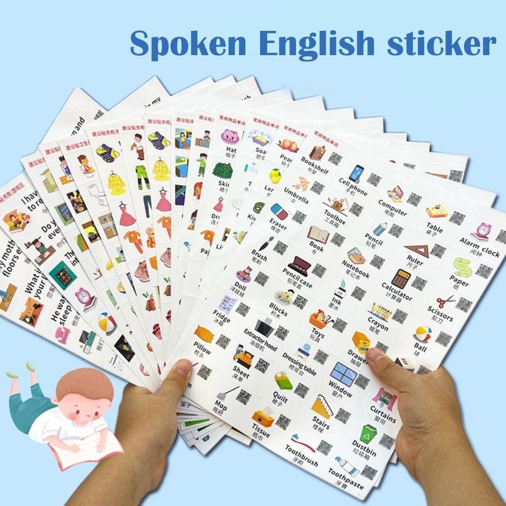 

Enlightening Stationery Stickers Life Scene Stickers Labeling Stickers Spoken English Stickers