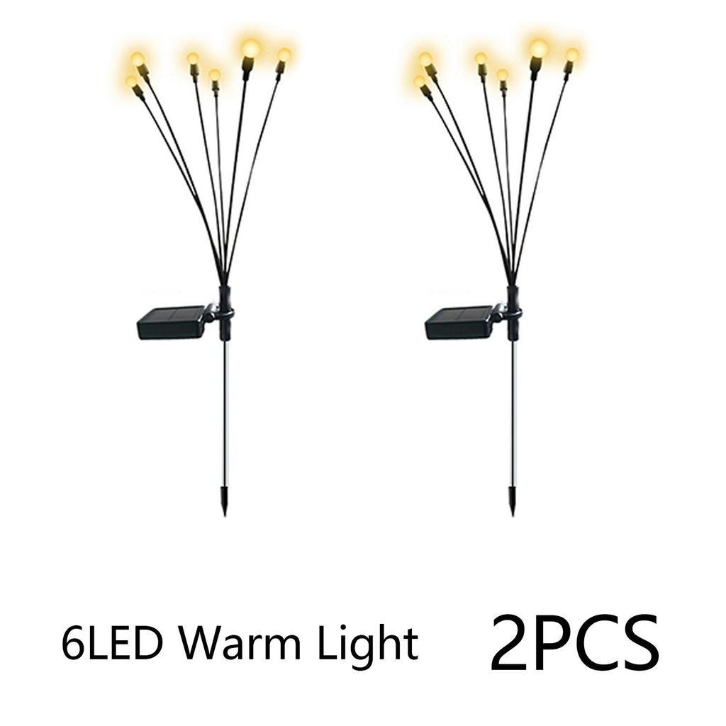 Glühwürmchenlampe, Solarlicht, Gartenlicht, LED-Vitalität, Glühwürmchen-Sternschaukellicht, geeignet für Außendekoration, warme Farbe