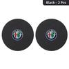 Car Stickers For Alfa Romeo 2pcs Suede Car Coaster Water Cup Drink Holder Anti-Slip Pad For Alfa Romeo Giulia Stelvio Giulietta zxb894