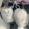 Cute Transparent Baby Doll Storage Bag Pendant Display Bag Pvc Key Chain Dustproof Storage Display Bag