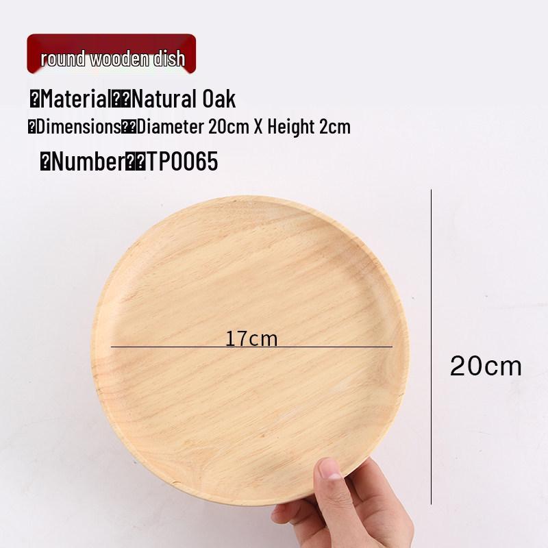 Japanese-Style Solid Wood Rectangular Tea and Cake Tray