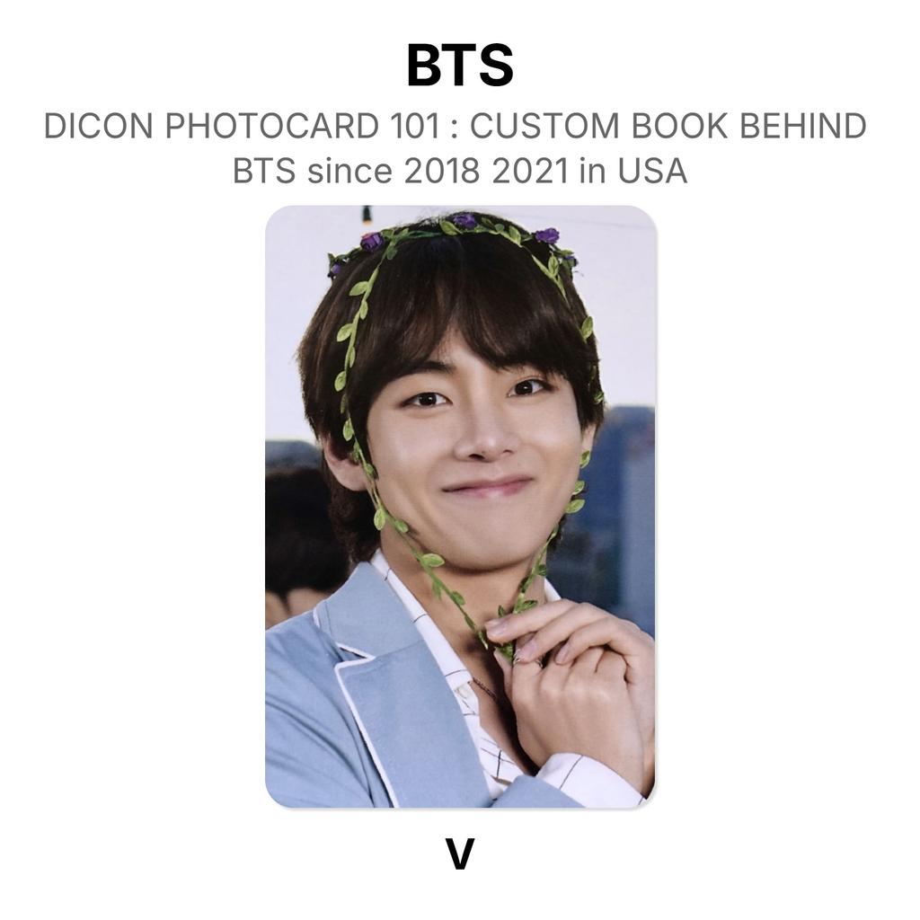 BTS DICON PHOTOCARD 101 : CUSTOM BOOK BEHIND BTS Since 2018 2021 In USA Official Photocard