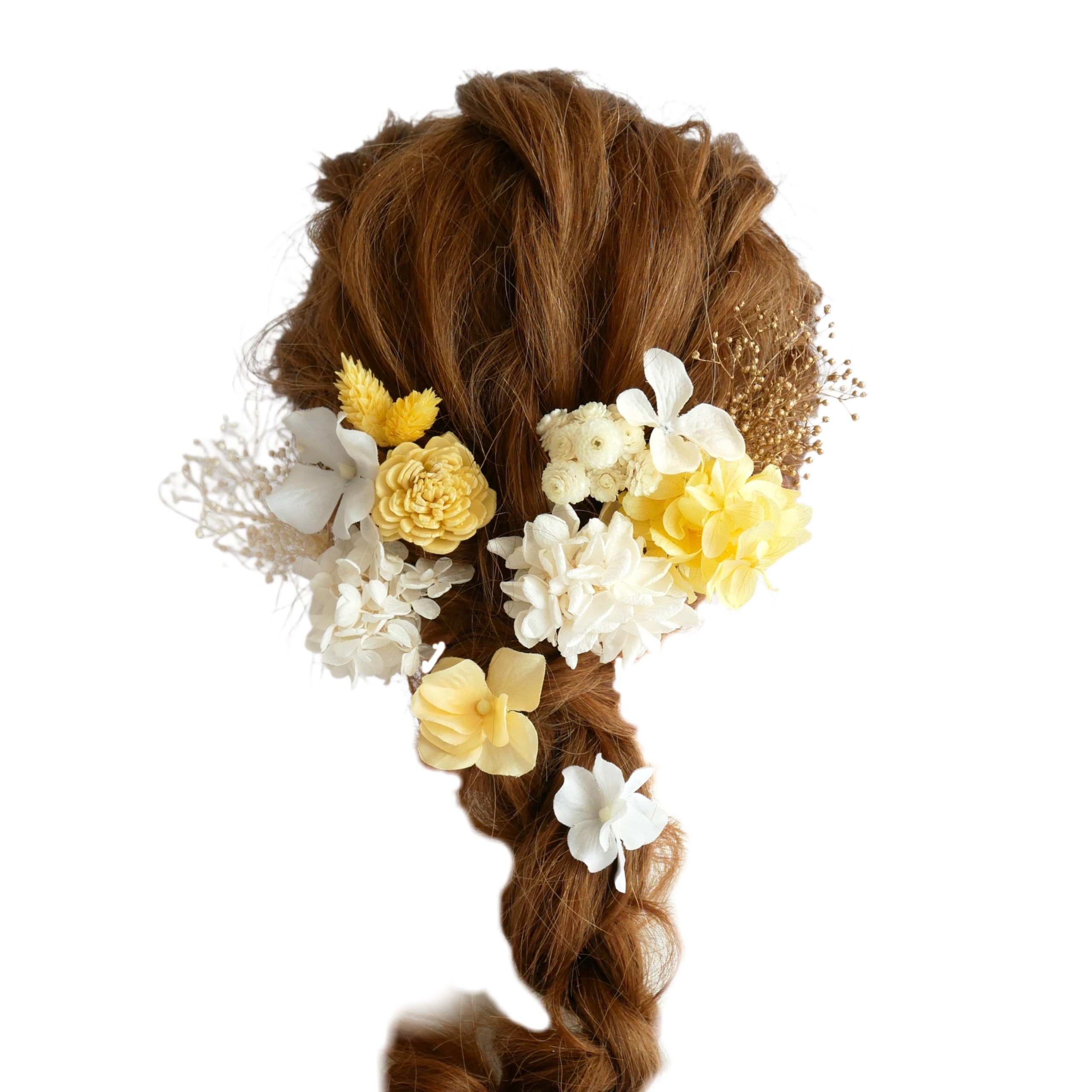 

[Bria] Preserved Flower Hair Ornament for Coming-of-Age Ceremony, Graduation Ceremony, Wedding, Shichi-Go-San (traditional Japanese festival for