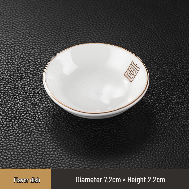 Luxury Wear-Resistant Gold Rim Bone China Dinnerware Set for Hotels and Restaurants - Includes Bowls, Plates, Spoons, Cups, and Chopsticks