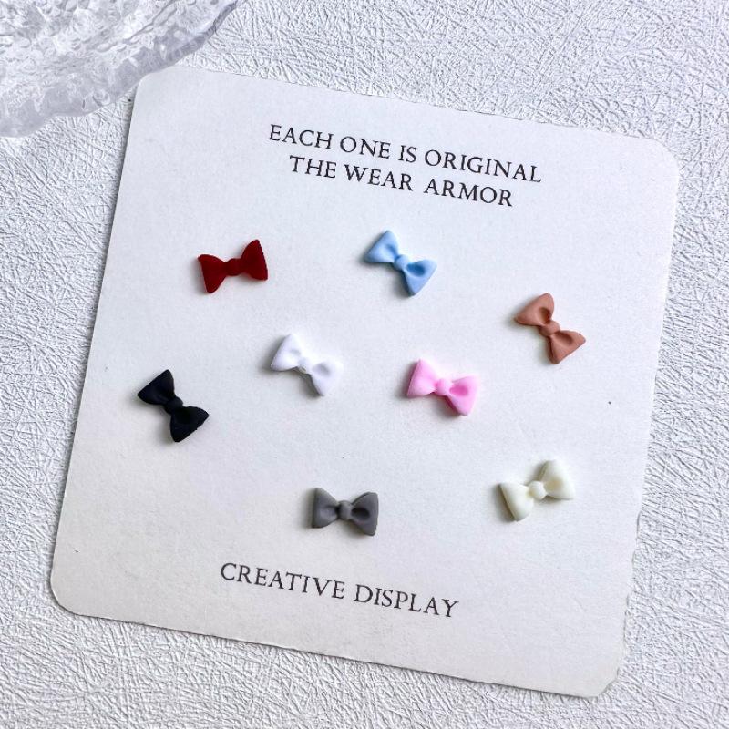 New Resin 3D Bow Tie Nail Art Accessories Cute Mini Handmade DIY Materials for Girls