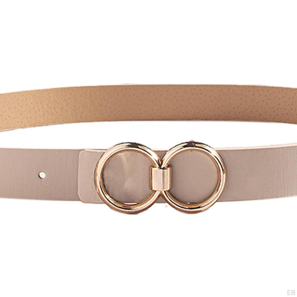 PU Leather Belt for Women, Female Pants Accessories, Casual Waist Belt, Snap Buckle, Skirts,