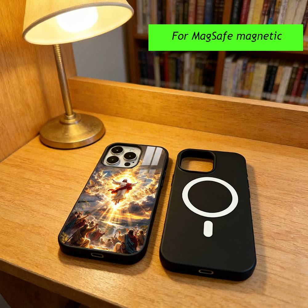 Jesus Christ Phone Case For iPhone17,16,15,14,13,12,11 Plus,Pro Magnetic with Magsafe Wireless Charging