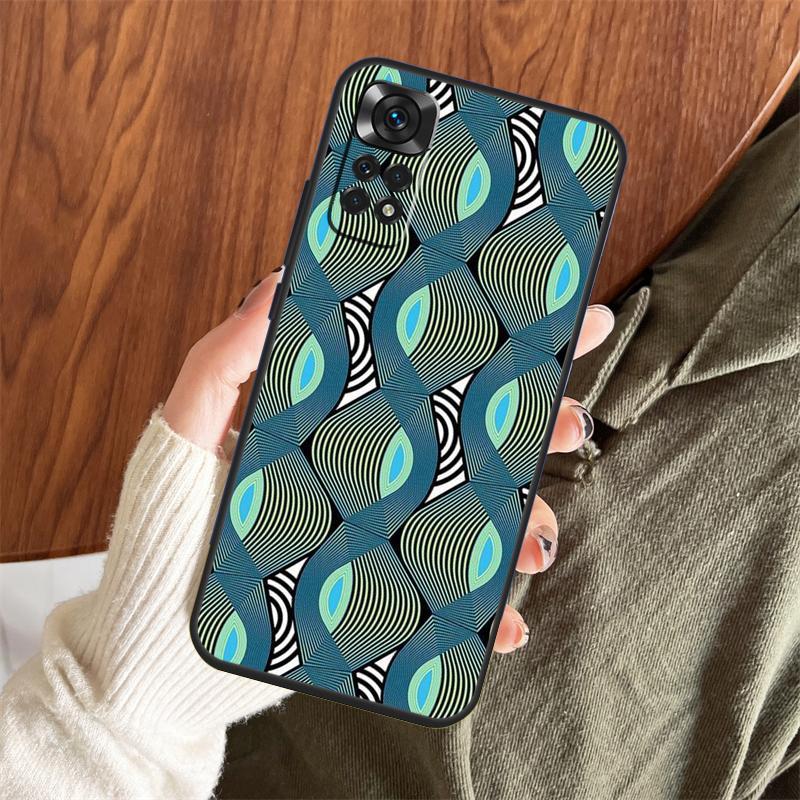 African Style Fabric Print Case For Xiaomi Redmi Note 14 Pro 13 12 11 10 15 Pro Plus Redmi 13 C 15 10C 12C 14C 15C Cover