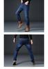 Men's 2024 Winter Straight White Jeans with Plus Velvet for Warmth